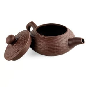 Чайник з текстурою «Плетіння» 600 мл – глина Цзи Ша