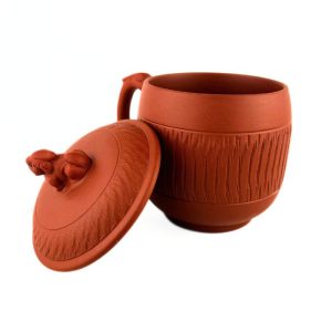 Альтернативний вигляд Чайний кухоль з червоної глини «Цілінь» з фігуркою-оберегом на кришці
