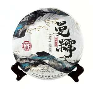 Альтернативний вигляд Шен Пуер "Ман Нуо" 2020 рік - Весняний збір з давніх дерев, 357 грам