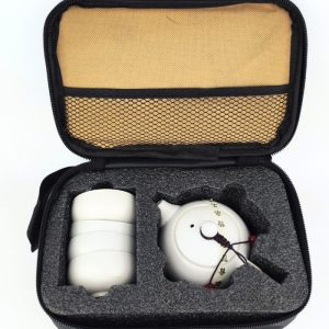 Білий сервіз для чайної церемонії у футлярі (Дорожній)