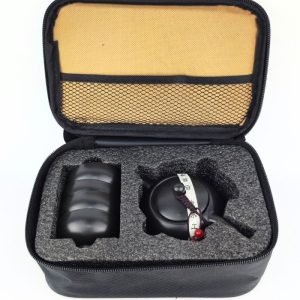 Чорний сервіз для чайної церемонії у футлярі (Дорожній)