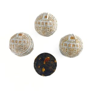 Альтернативний вигляд Шу Пуер із Мандарином Порційний Ченьпі Пуер, Міні-Точа 5 грам