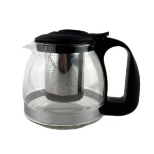 Заварник скляний жароміцний з металевим фільтром 750 мл