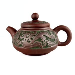 Глиняний Чайник 250 мл, гравірування "Дракон"