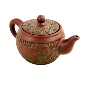 Глиняний чайник "Янтарний Тигр" 350 мл