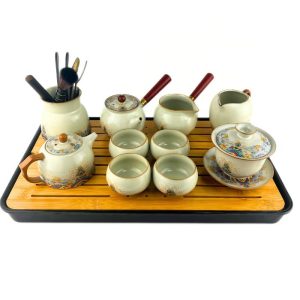 Набір для чайної церемонії з чабанню та керамічним посудом (11 предметів)