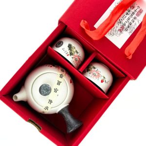 Подарочный Чайный Набор на 4 персоны | Чайник с ручкой