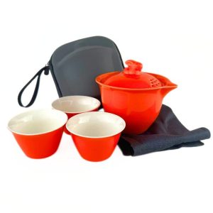 Помаранчевий Чайний Набір в футлярі "Кролик"