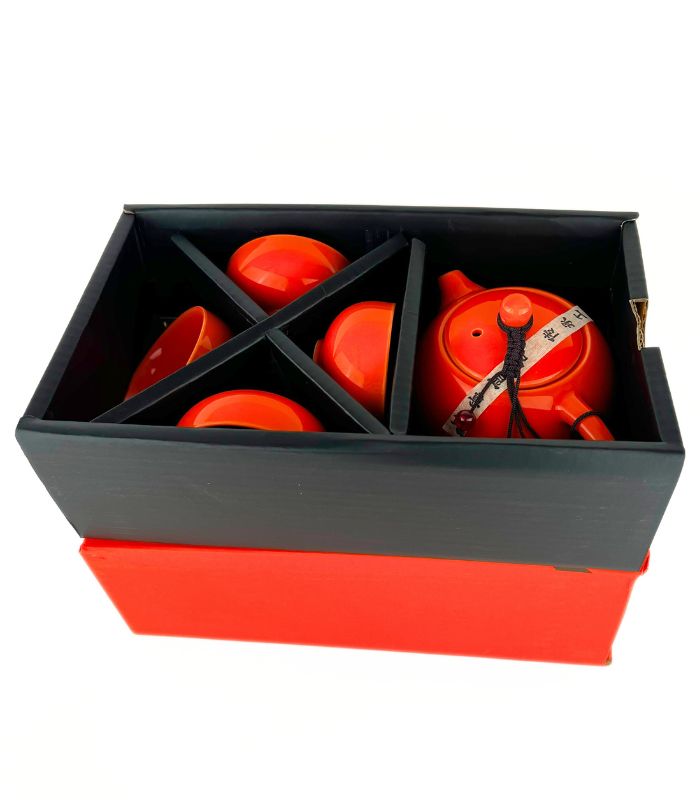 Чайний Керамічний Набір - Чайник 150мл + 4 піали по 50мл - Зображення 2