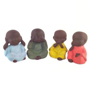 Статуетки для чайної церемонії 4 монаха | 3*3*5 см