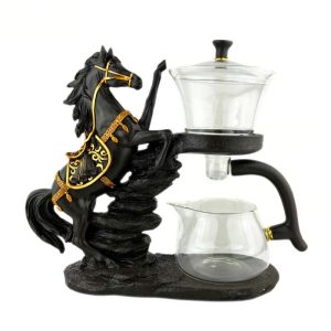 Альтернативний вигляд Заварник з магнітом напівавтоматичний скляний "Чорний Кінь"