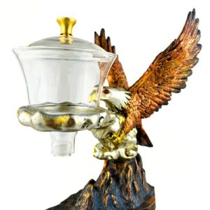 Альтернативний вигляд Заварник з магнітом напівавтоматичний скляний "Орел" кольоровий