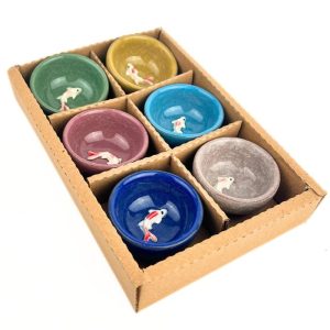 Набір піал з коропом Коі 6 шт по 40 мл