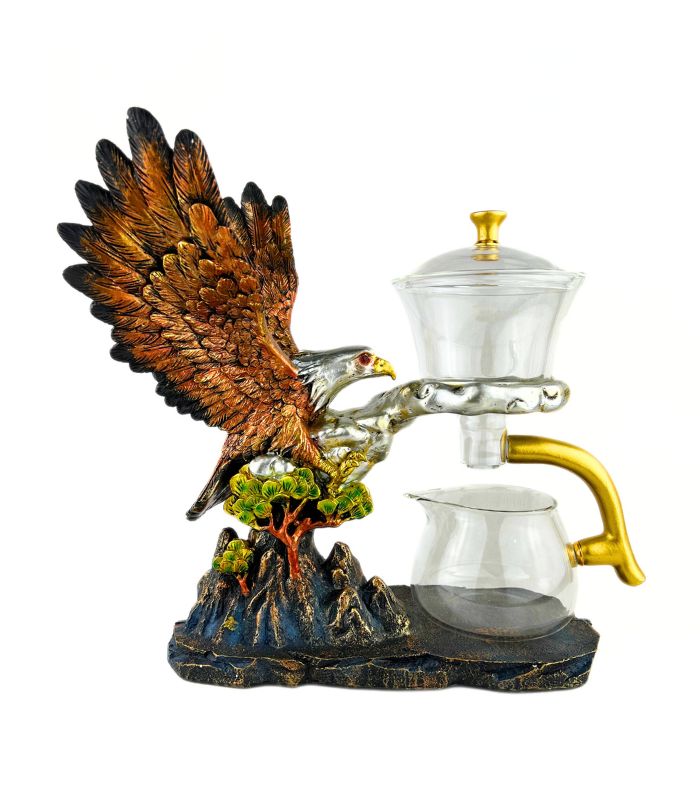 Заварник з магнітом напівавтоматичний скляний "Орел" кольоровий