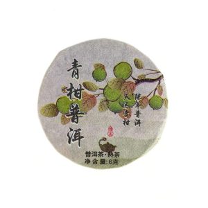 Шу Пуер з Зеленим Мандарином 6 грам