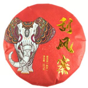 Альтернативний вигляд Шу Пуер Сян 2019 року "Червоний слон" 357 грам