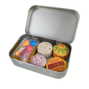 Дегустаційний набір Пуера та Смоли Пуера в металевій коробці