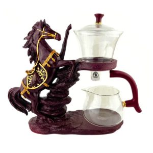 Магнітний заварник для чаю «Червоний Кінь» скляний