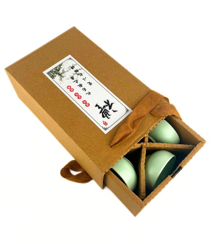 Набір для чайної церемонії Сі Ши дорожній на 4 персони, Бірюзовий колір - Зображення 2