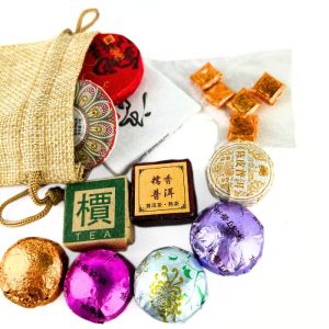 Дегустаційний набір чаю в мішечку – Білий чай та Пуер