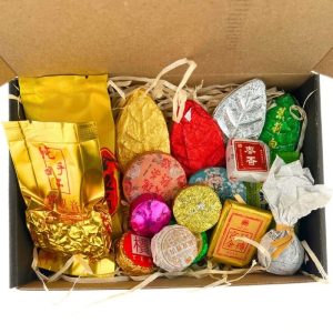 Подарунковий Міні-Бокс Китайського чаю: Пуер, Улун, Білий, Червоний