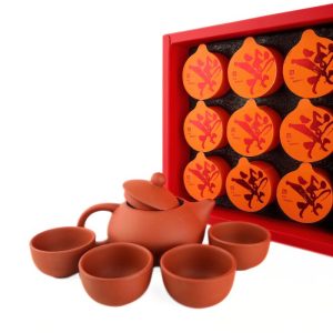 Альтернативний вигляд Подарунковий набір "Сі Ши": Глиняний чайник, 4 піали та чай Да Хун Пао 100 грам